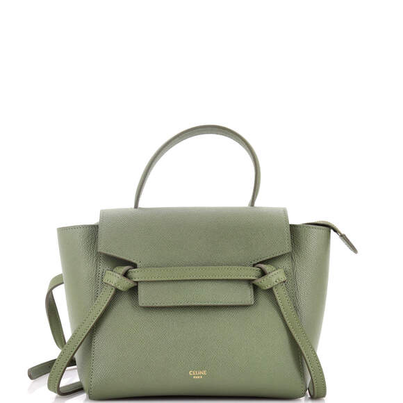 Celine Handbags - Celine Nano Belt Bag Textured Leather